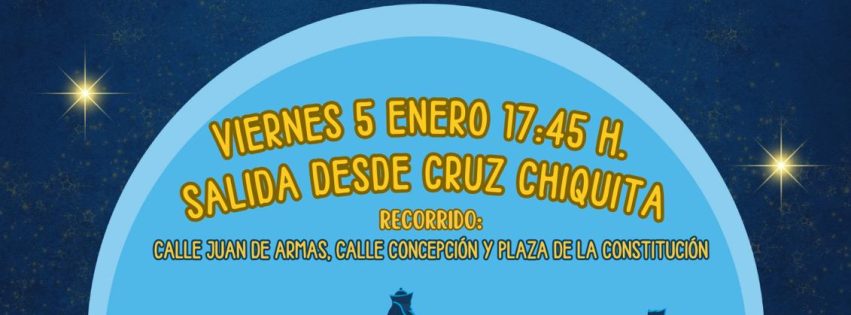 Cartel para el 5 de enero recepción de los Reyes Magos Cartel para el 5 de enero recepción de los Reyes Magos