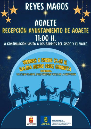 Cartel Para El 5 De Enero Recepción De Los Reyes Magos
