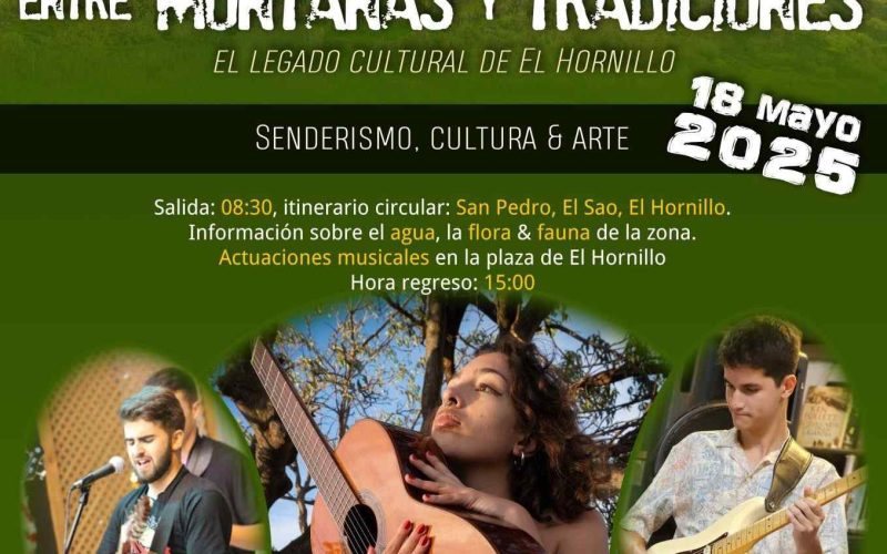 Cartel senderismo El Hornillo