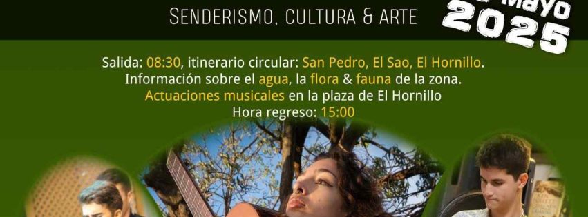 Cartel senderismo El Hornillo