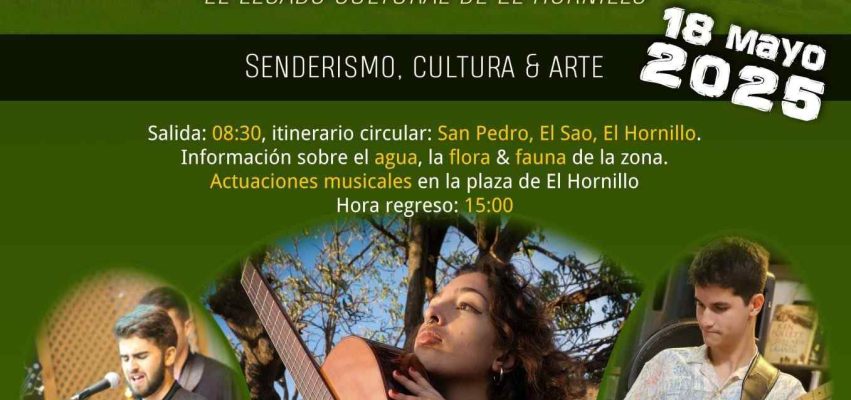 Cartel senderismo El Hornillo