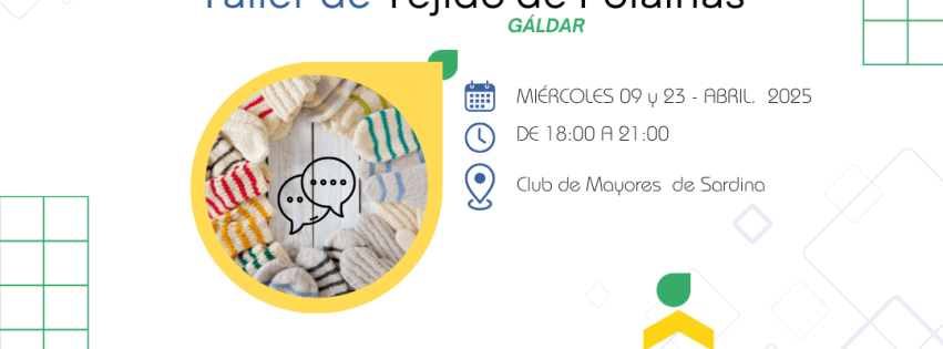 Cartel sobre el taller de tejido