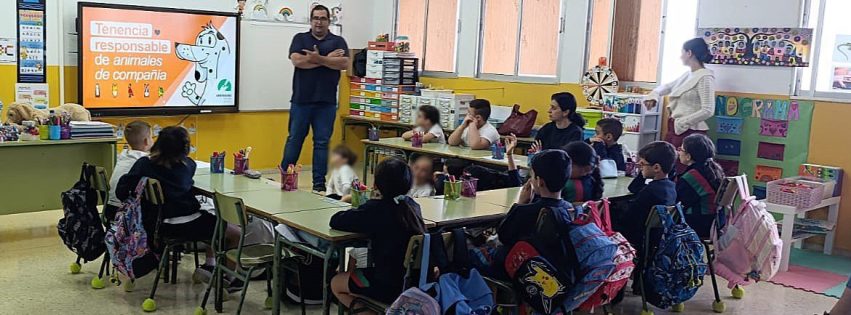 Charla de Bienestar Animal en el CEIP Sardina