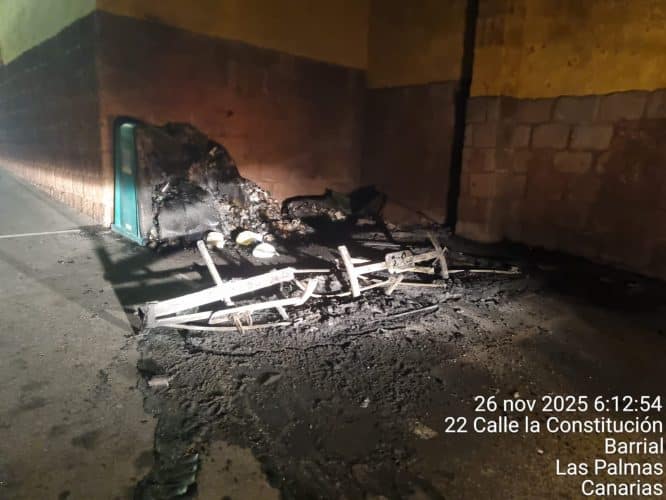 Contenedores Quemados