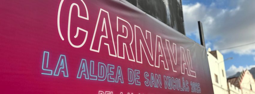 Detalle del carnaval de La Aldea 2025