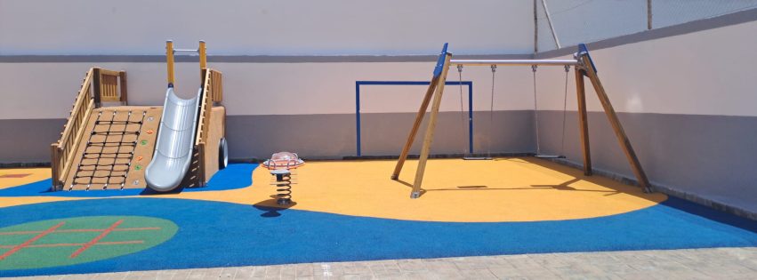 Detalle del parque infantil CEIP Tasarte