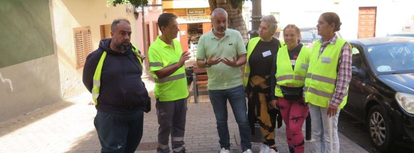 El alcalde Alfredo Gonçalves Ferreira agradeciendo al personal municipal su implicación en las labores de limpieza 2