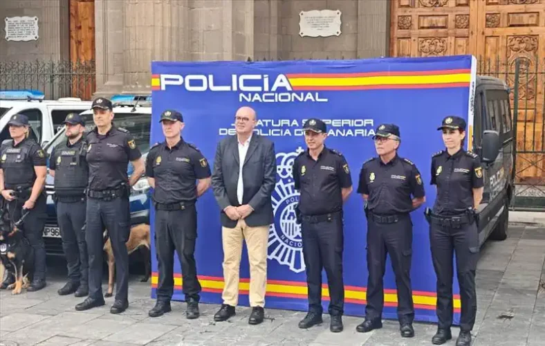 El Delegado Del Gobierno Presenta El Dispositivo De Seguridad De Policía Nacional En Canarias Ante La Visita Del Papa León Xiv
