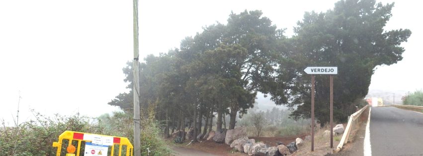 Entrada al pago de Verdejo en las medianías guienses