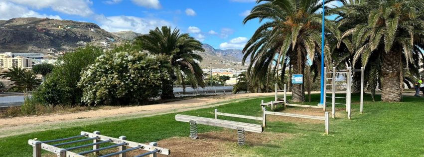 Estado actual de los aparatos de calistenia en el Parque de El Bardo Estado actual de los aparatos de calistenia en el Parque de El Bardo