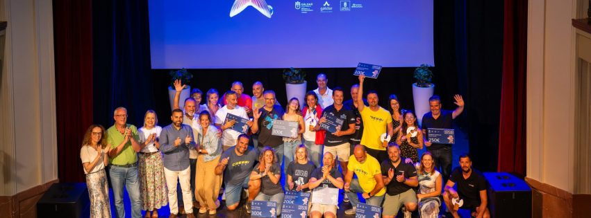 Foto de familia en la entrega de premios