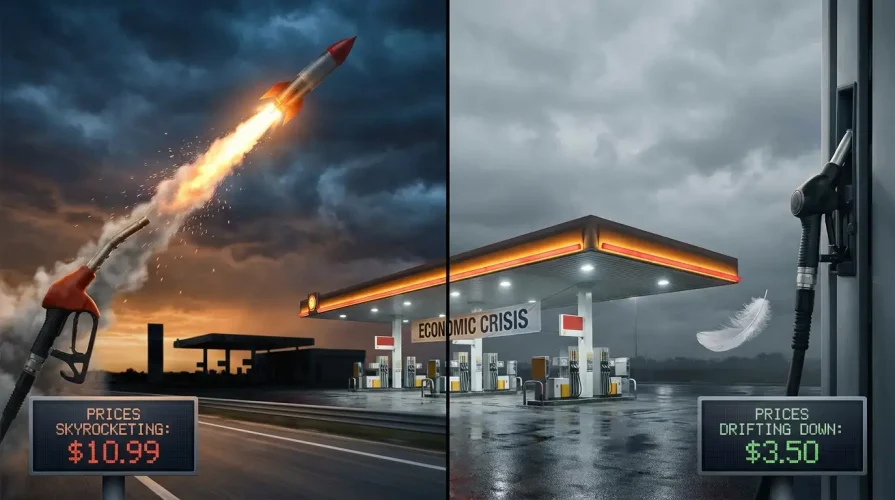 Gasolina cuando el precio sube como un cohete… y baja cuando quiere
