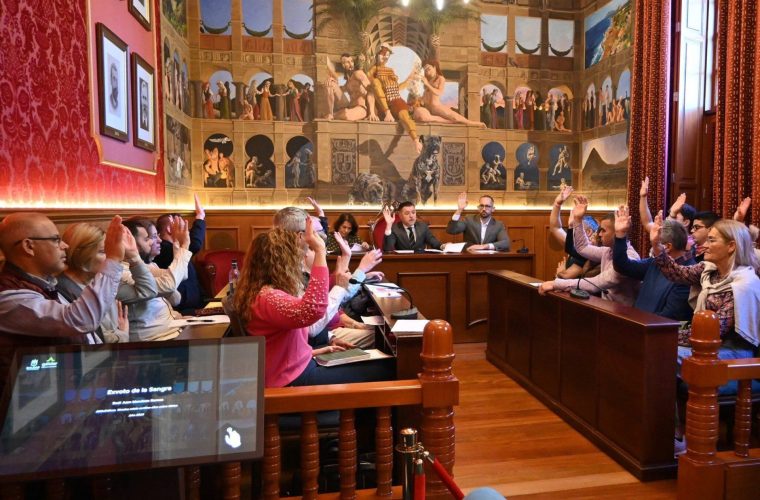 Grupo De Gobierno De Gáldar En Un Pleno Reciente