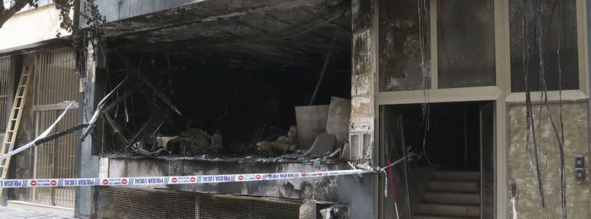 Incendio Calle Miguel de Rosas