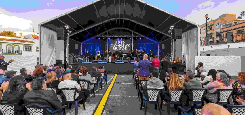 Joven Canarijazz Big Band en la Villa de Firgas