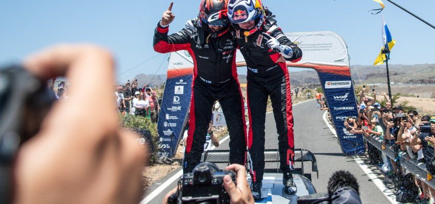 Kalle Rovanperä y Jonne Halttunen se llevan la victoria en la primera edición mundialista del Rally Islas Canarias