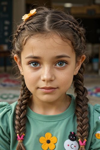 La niña de las Trenzaas