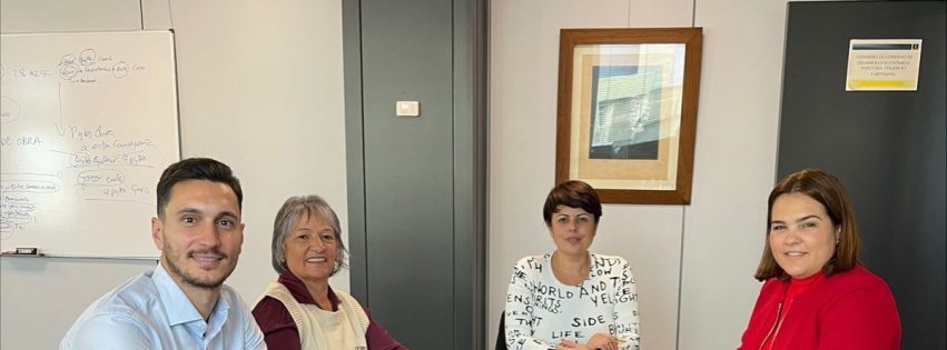 Las concejalas Ingrid Navaro y Leandra Delgado se reuìnen con la consejera del Cabildo, Minerva Alonso