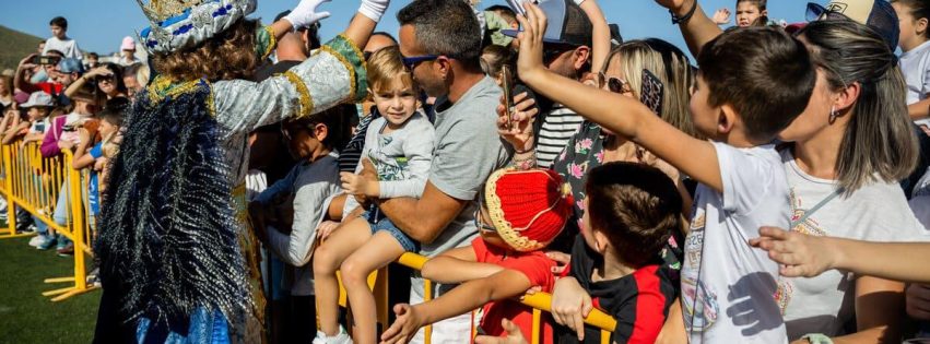 Llegada de SSMM los Reyes Magos al Estadio de Barrial el ano pasado Llegada de SSMM los Reyes Magos al Estadio de Barrial el ano pasado