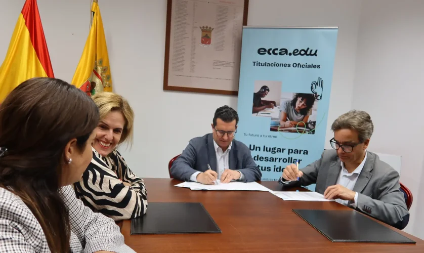 Np Arucas Firma El Primer Convenio De Colaboración Con Ecca.edu Para Impulsar La Formación Juvenil En El Municipio