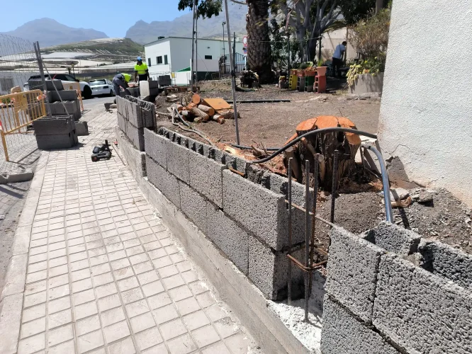 Obra Muro Ceip La Ladera