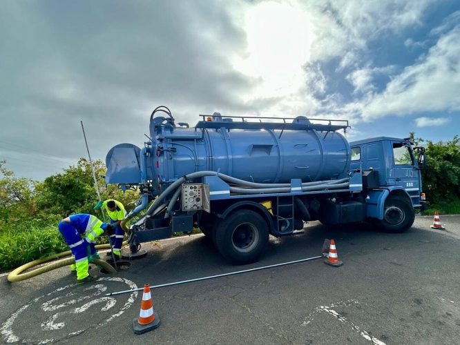 Obras de mantenimiento de la red de saneamiento en la zona de medianías del municipio