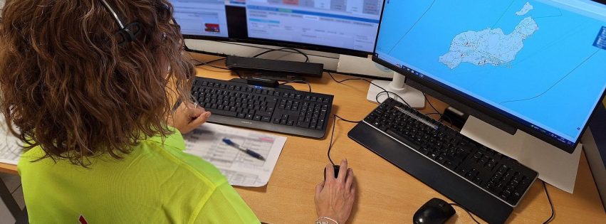 Personal del SUC en la sala operativa