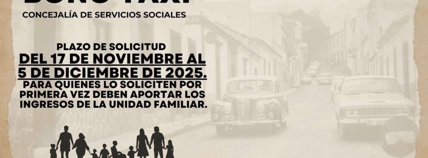 Renovación bono taxi noviembre 2025