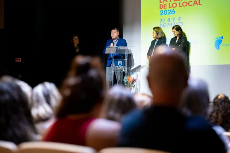 Teodoro Sosa, Alcalde De Gáldar, Durante La Inauguración