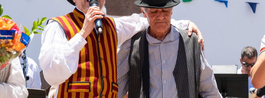 Teodoro Sosa y Pepe Torres durante la pasada Fiesta de la Lana en Caideros 1