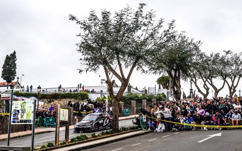 Toyota sigue mandando en el FIA WRC Rally Islas Canarias 2025 pese al prematuro adioěs de Sami Pajari