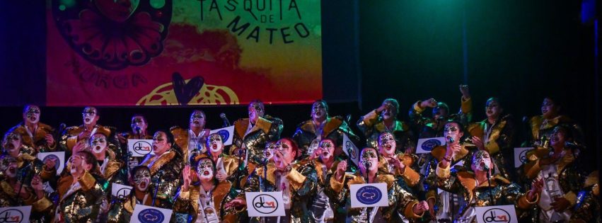 Un momento de la actuación de Quisquillosas Murga el pasado sábado en el terrero Salustiano Álamo