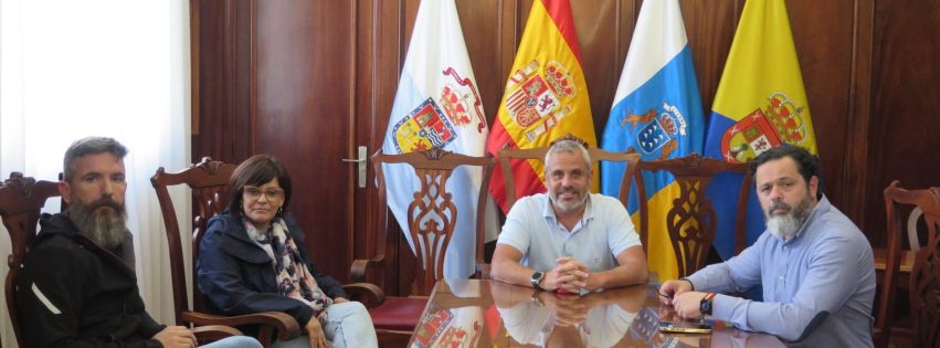 Un momento de la reunión mantenida hoy en las Casas Consistoriales