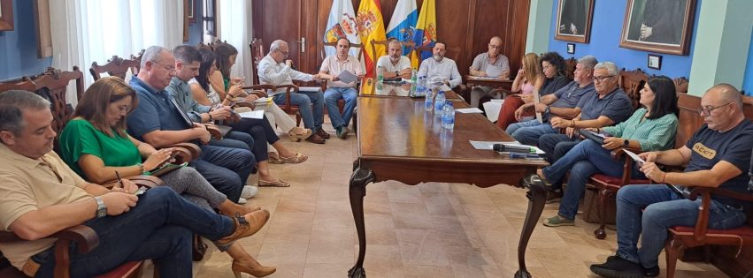 Un momento de uno de los plenos celebrados hoy en las Casas Consistoriales de Guía