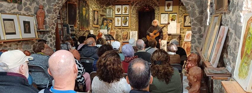 Un momento del concierto ofrecido por Blas Sánchez