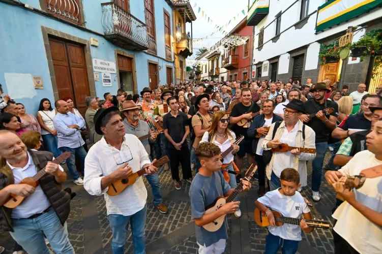 Una Imagen De La Romería Del Timple Celebarada En El 2025 En Teror