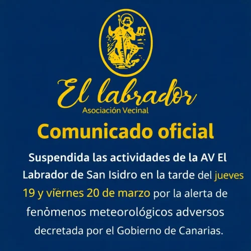 Suspension De Actividades Aavv El Labrador